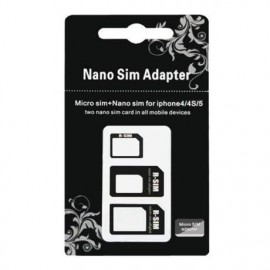 Adaptateur Sim/Micro SIM/ Nano Sim 